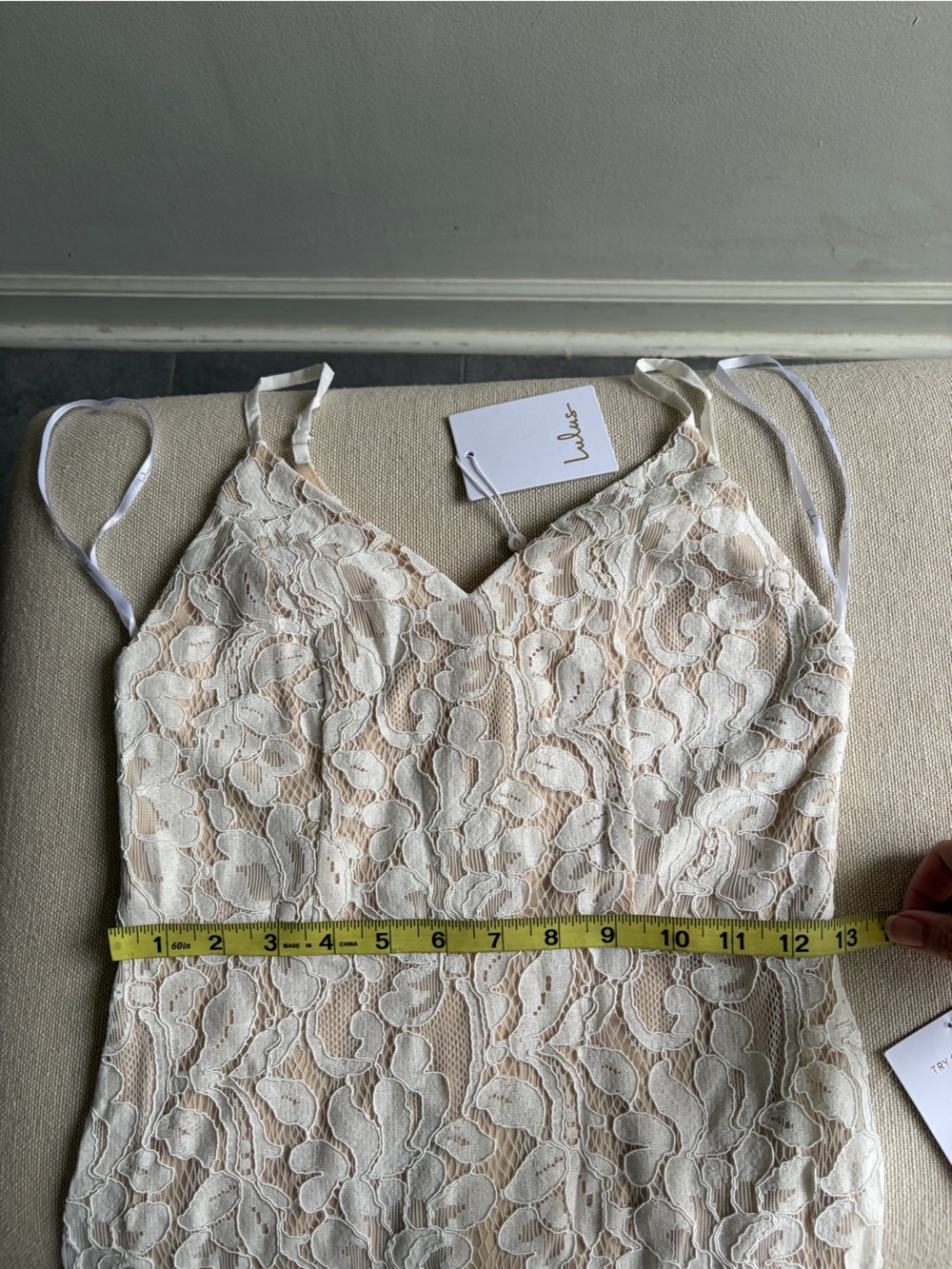 NWT! LULUs Flynn White Lace Maxi Dress Size Small - Picture 12 of 12